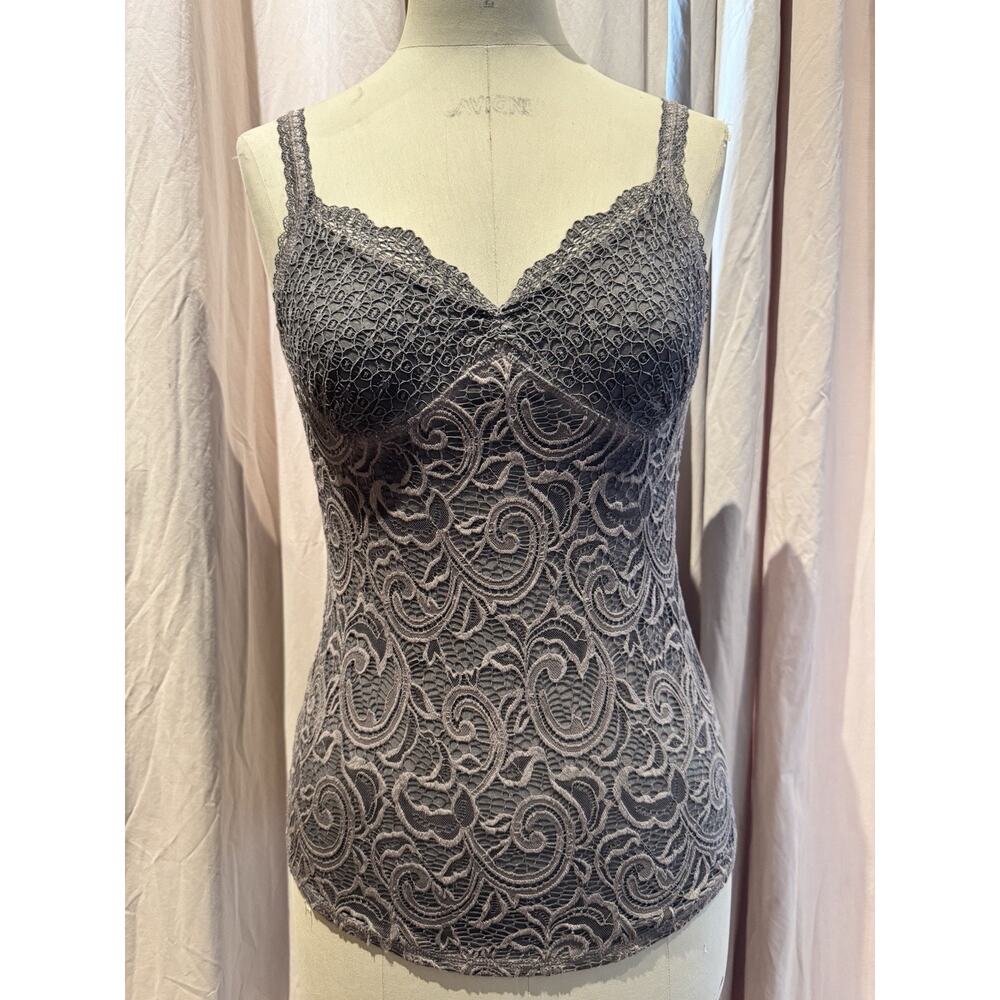 Ann Ferriday Frosted Dye Stretch Lace Cami M